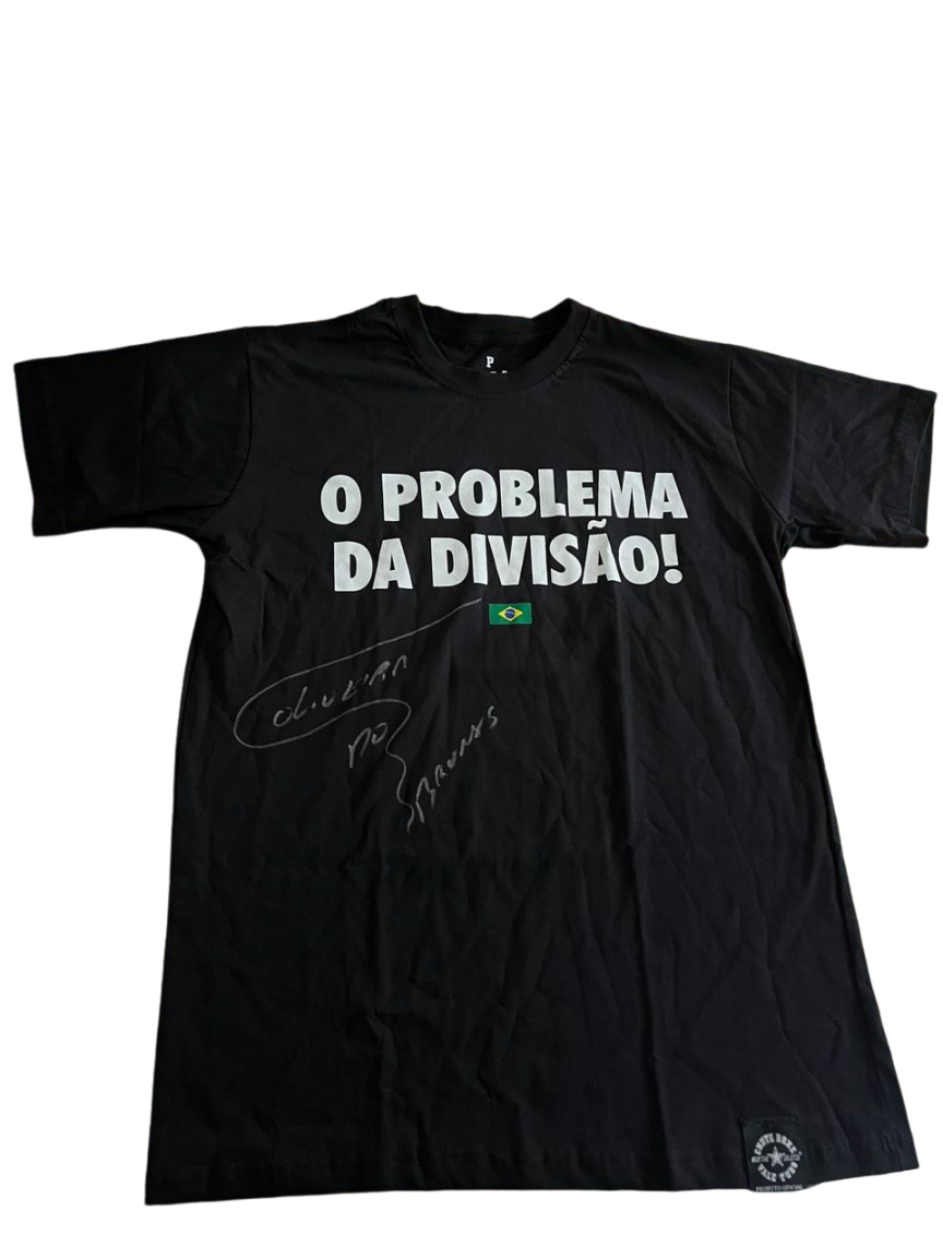 AUTOGRAFADA - Camiseta Charles Do Bronxs - PROBLEMA DA DIVISAO