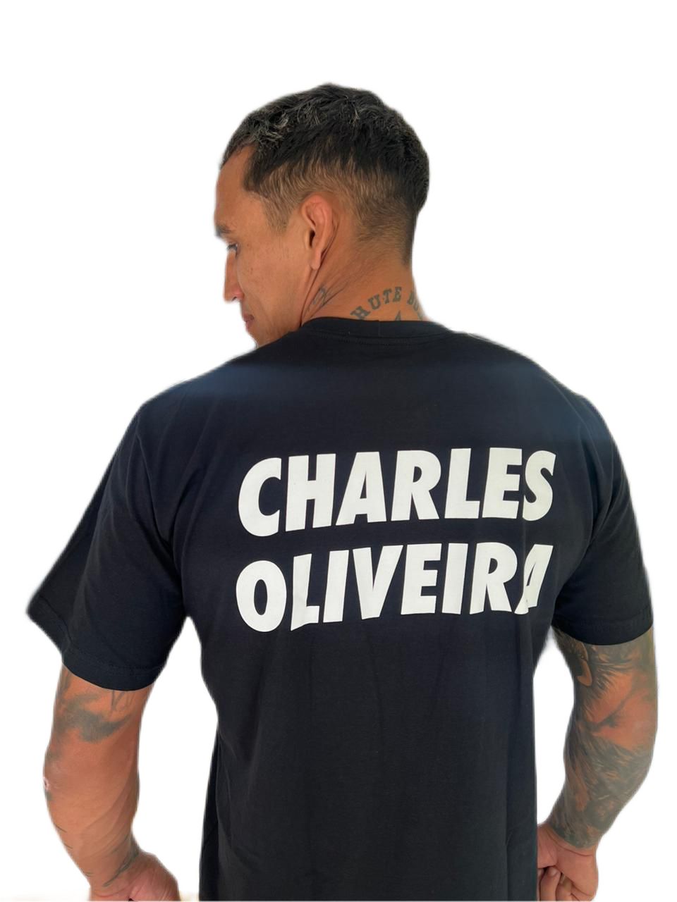 AUTOGRAFADA - Camiseta Charles Do Bronxs - CHAMPION HAS A NAME - CAMPEAO TEM NOME