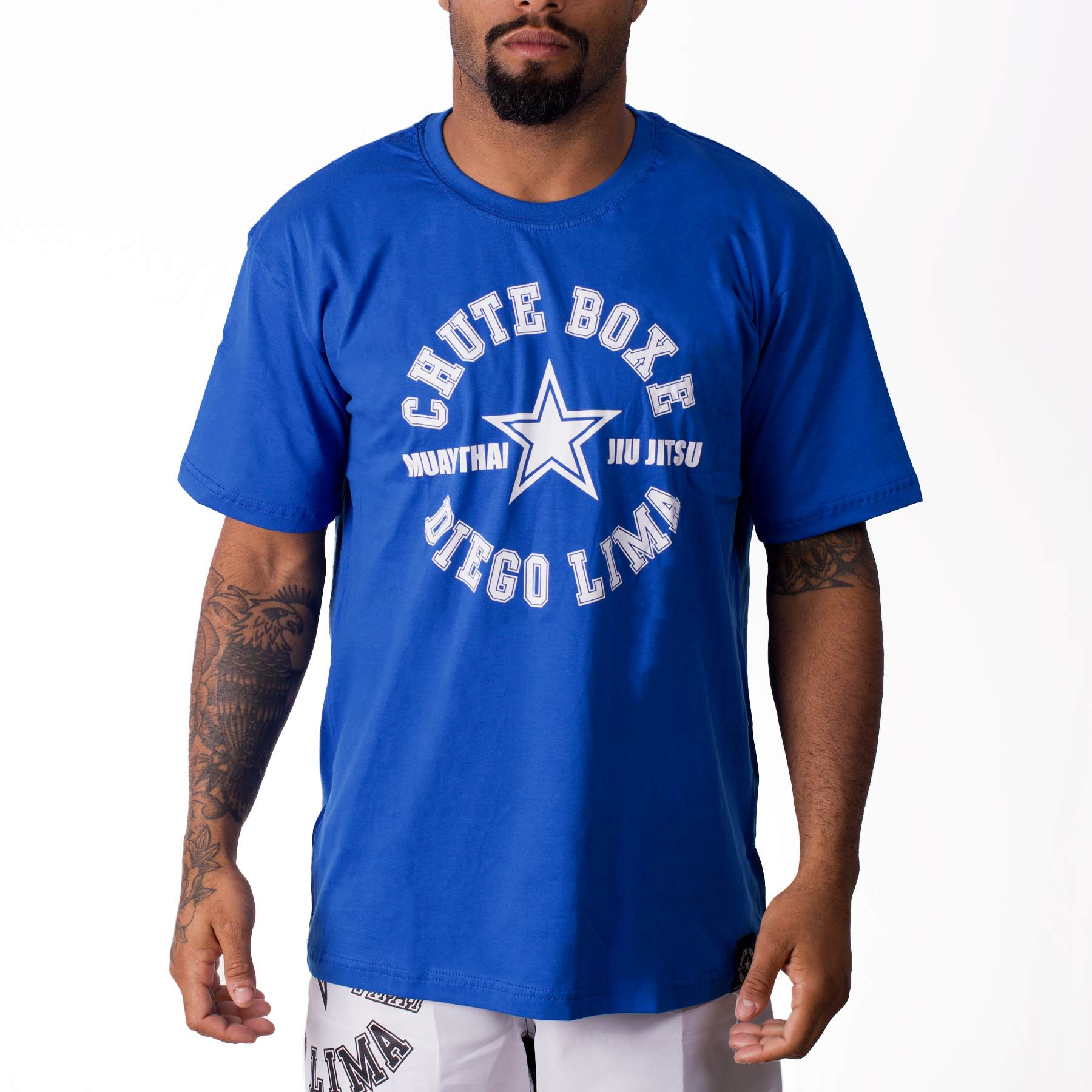 Camiseta Chute Boxe Diego Lima Azul Royal