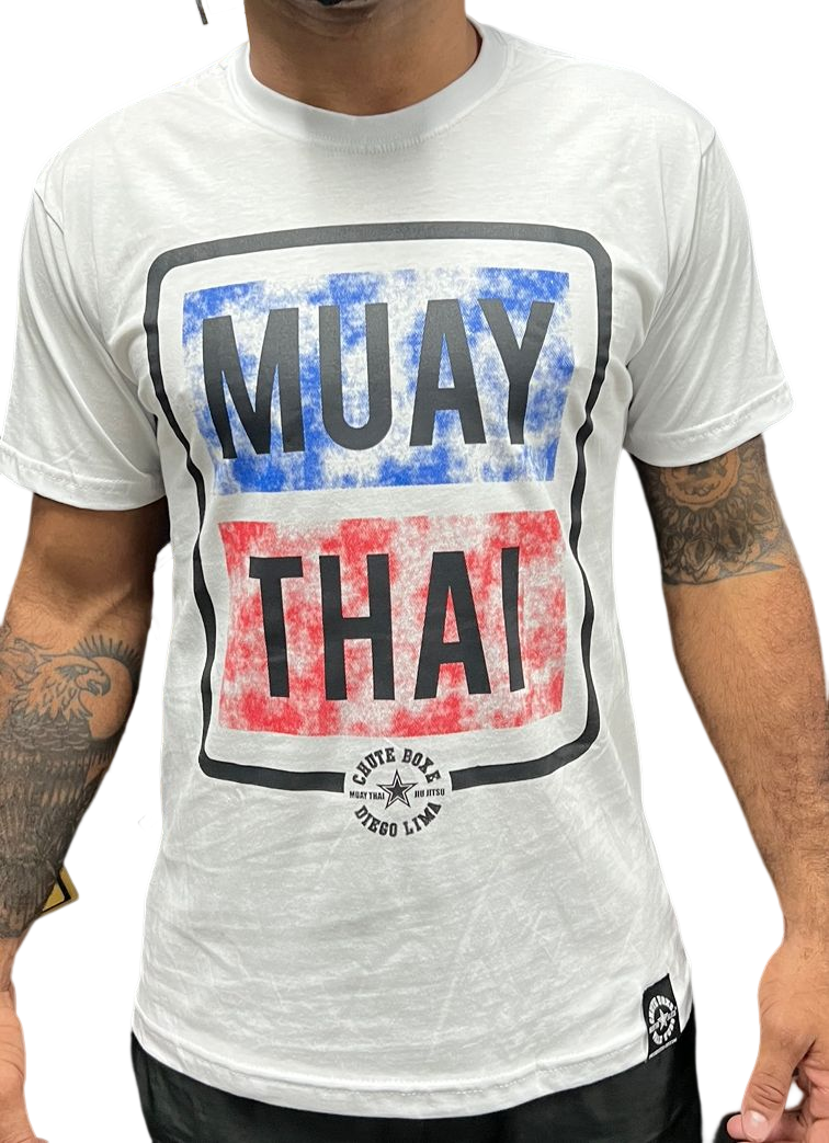 Camiseta Chute Boxe Diego Lima Muay Thai - Branca