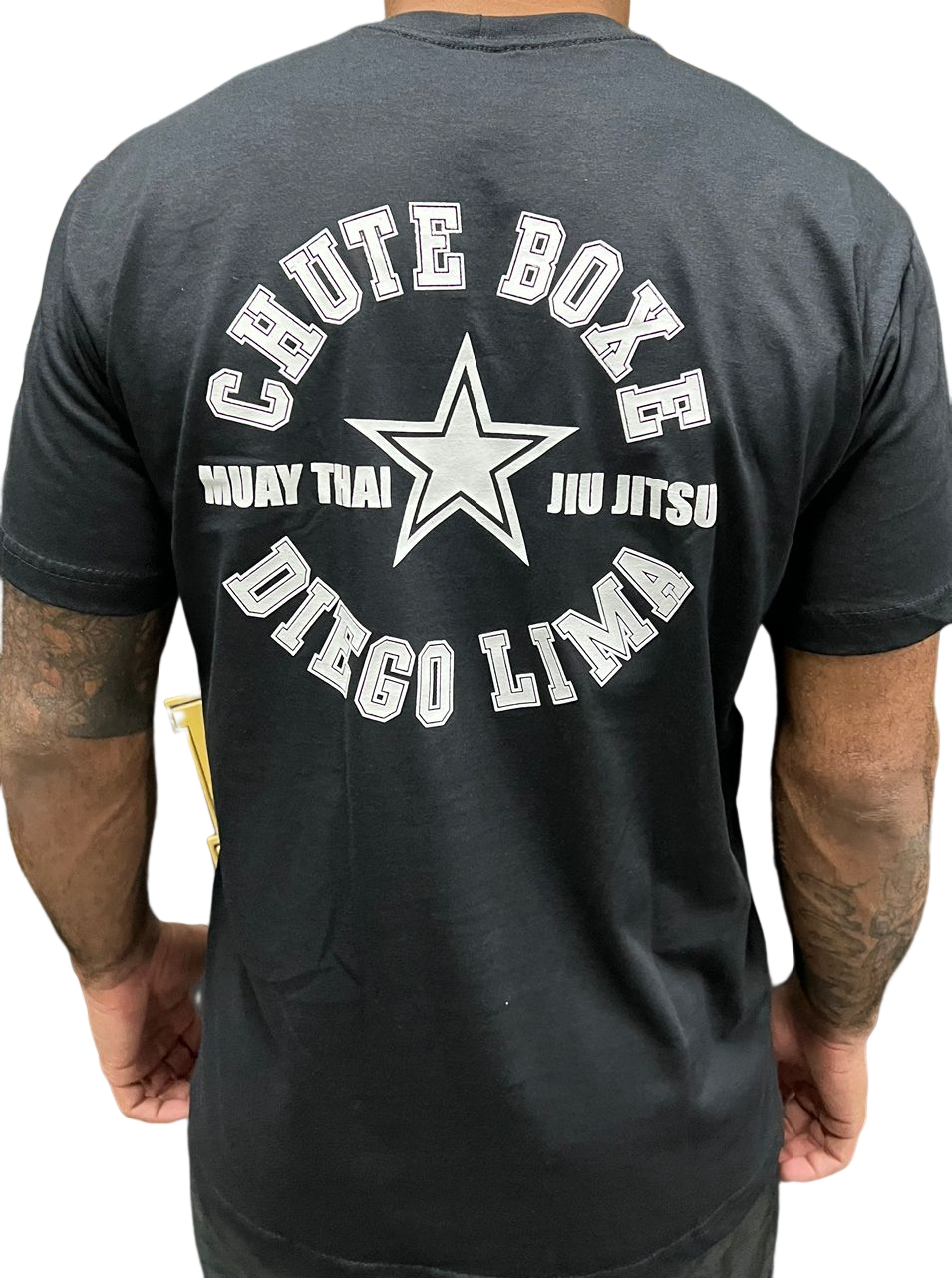 Camiseta Chute Boxe Diego Lima Muay Thai - Preta