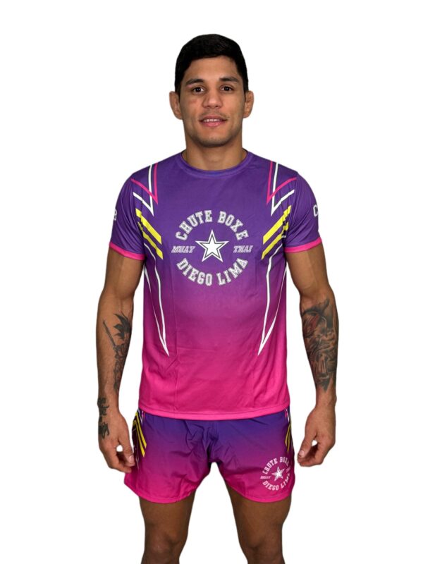 Camiseta Dry Tech - Rosa e Roxo Uniforme