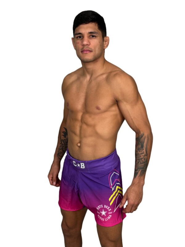 Shorts MMA - Rosa e Roxo Uniforme - Image 7