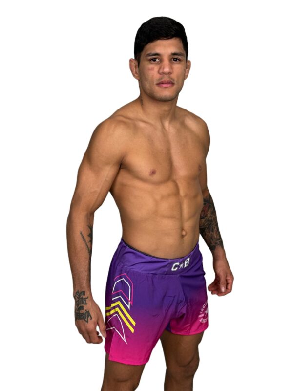 Shorts MMA - Rosa e Roxo Uniforme