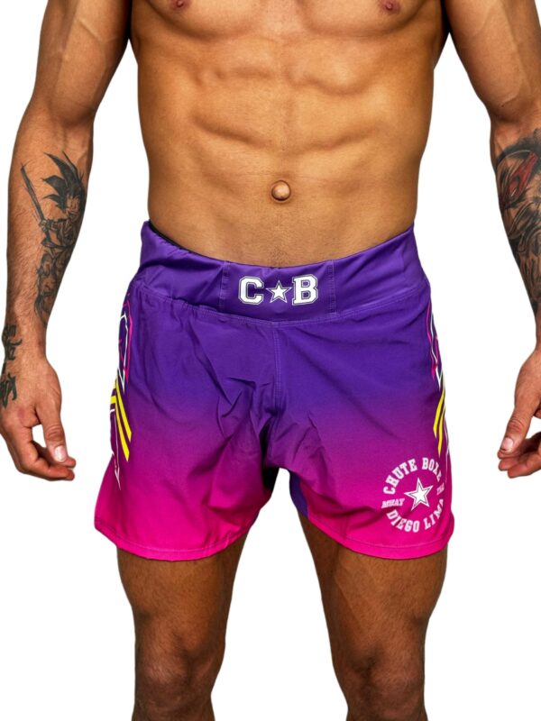 Shorts MMA - Rosa e Roxo Uniforme - Image 3