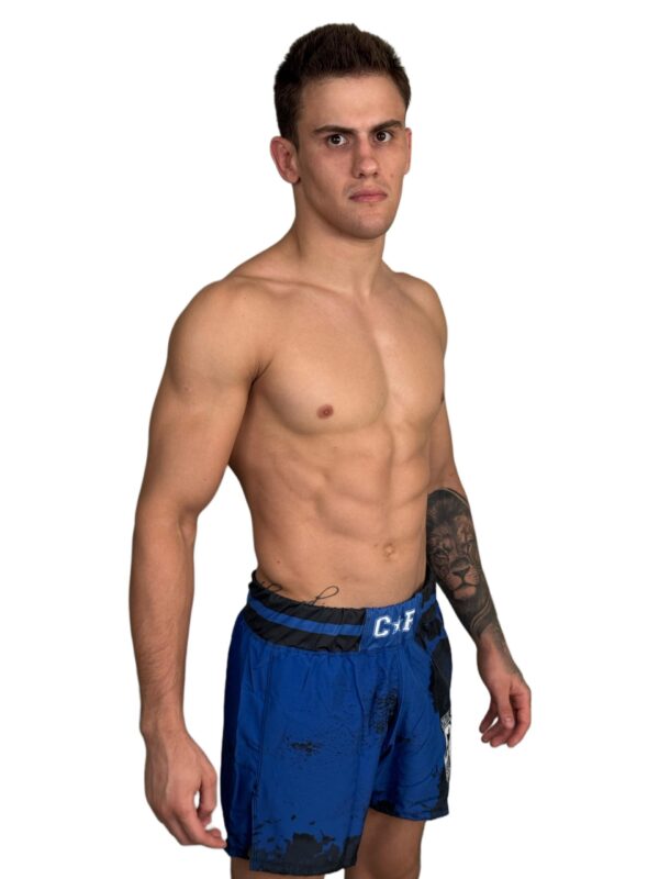 Shorts MMA - Azul e Preto Manchado - Image 8