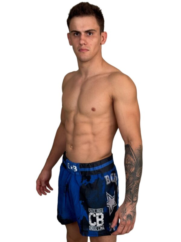 Shorts MMA - Azul e Preto Manchado - Image 7