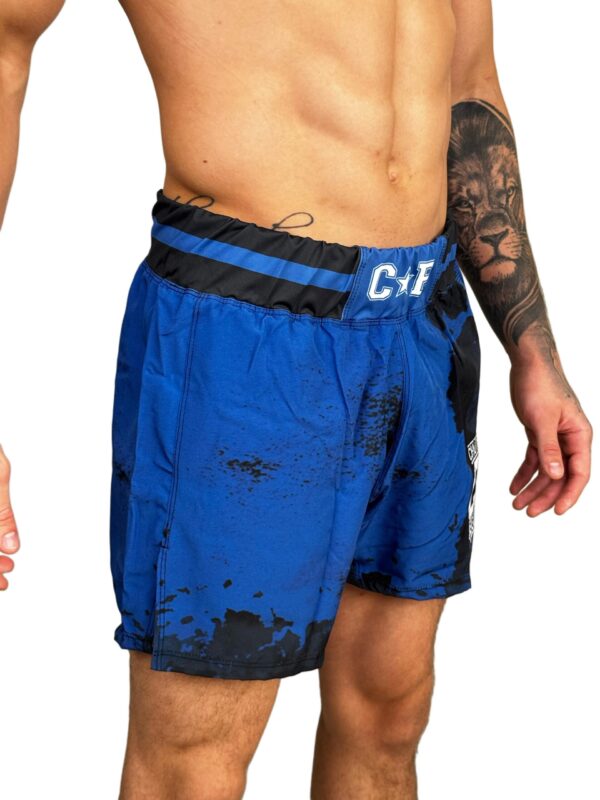 Shorts MMA - Azul e Preto Manchado - Image 4