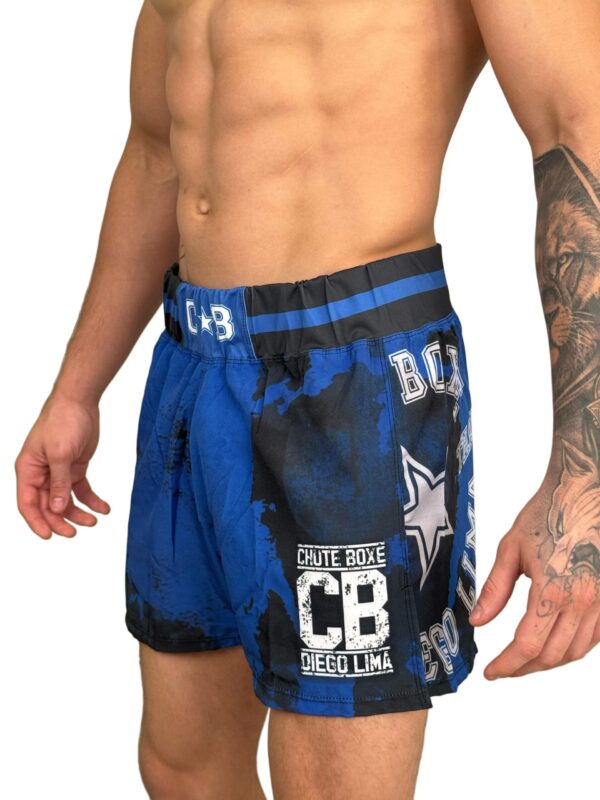 Shorts MMA - Azul e Preto Manchado - Image 2