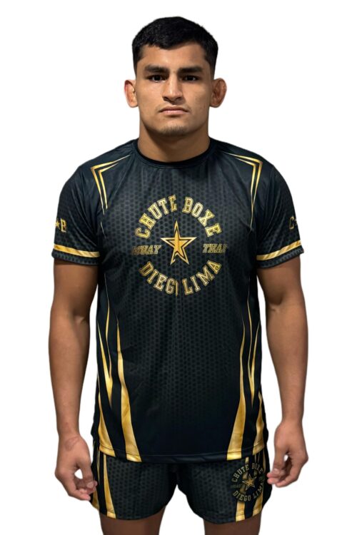 Camiseta Dry Tech – Uniforme Preto e Amarelo
