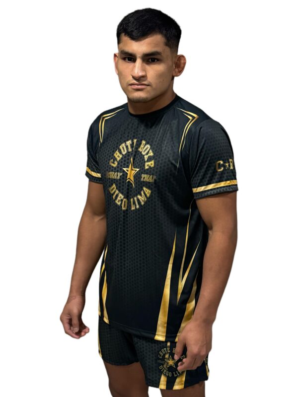 Camiseta Dry Tech - Uniforme Preto e Amarelo - Image 2
